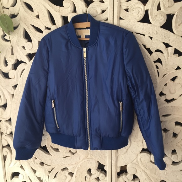 Michael Kors | Jackets & Coats | Michael Kors Royal Blue Puffer Jacket ...